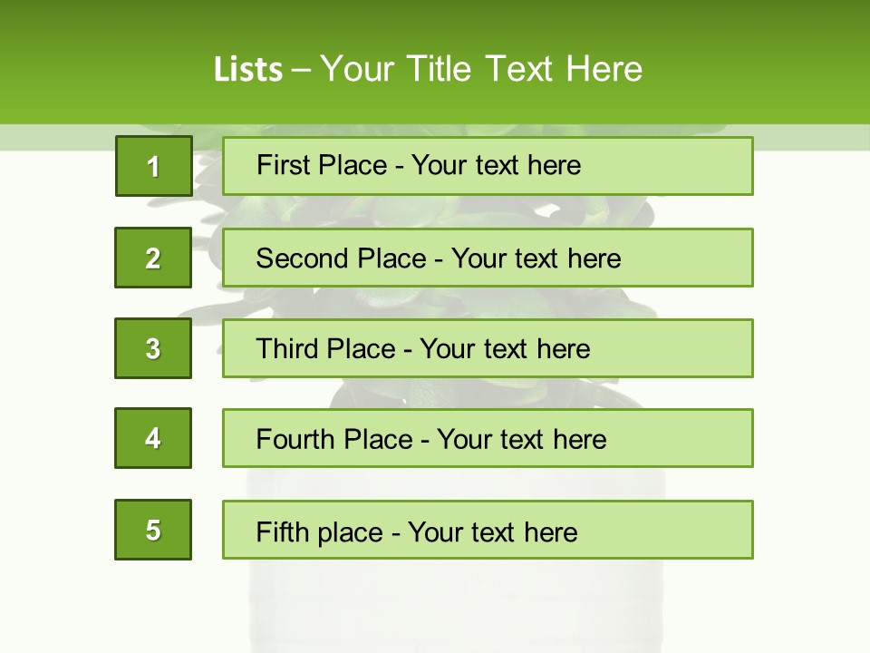 Floral Indoor Color PowerPoint Template