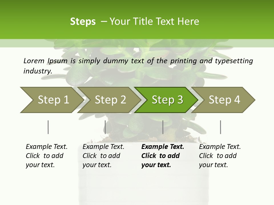 Floral Indoor Color PowerPoint Template