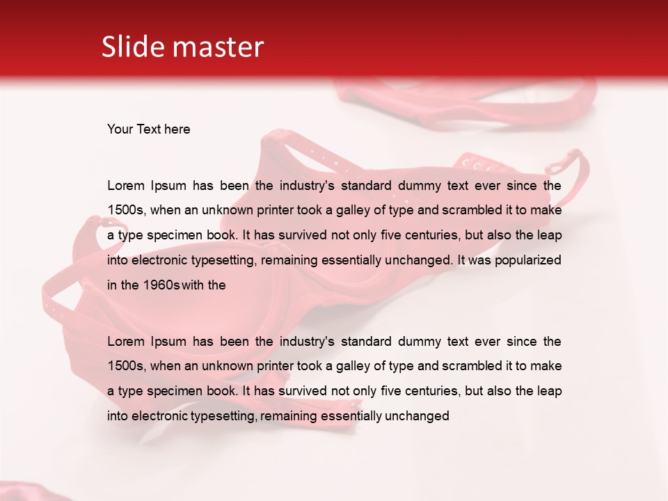 Leg Undress Female PowerPoint Template