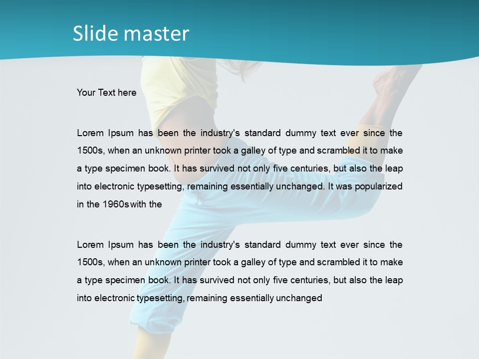 Attractive Studio Sensuality PowerPoint Template