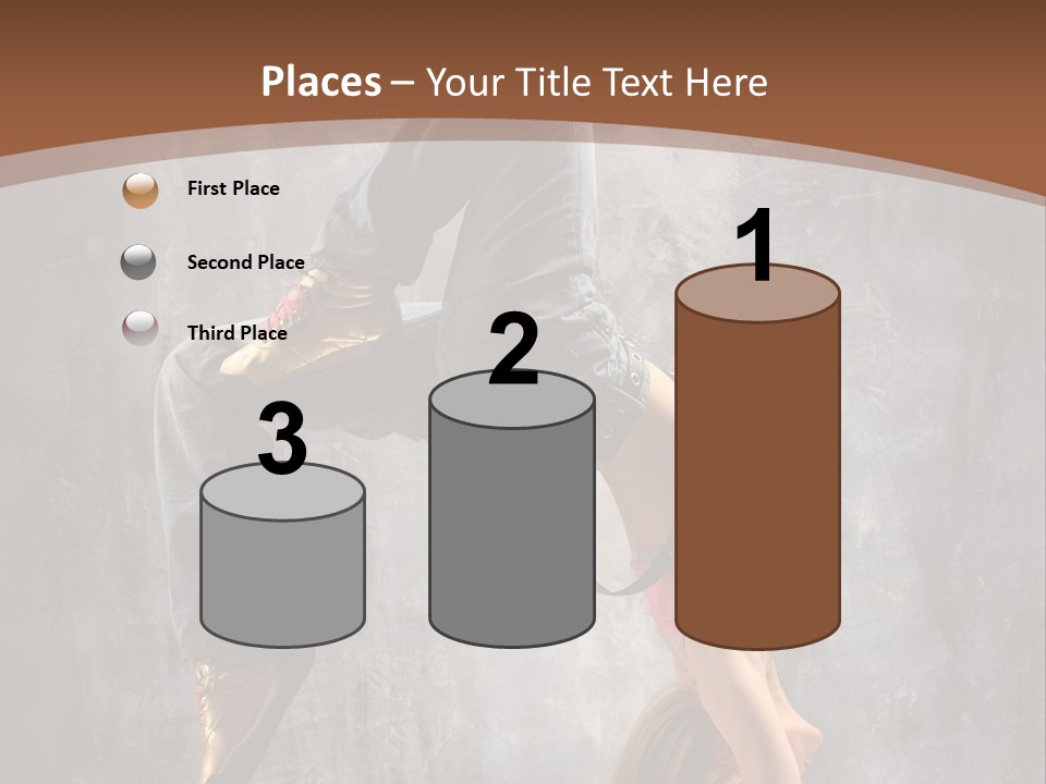 Acrobatic Posing Fashion PowerPoint Template