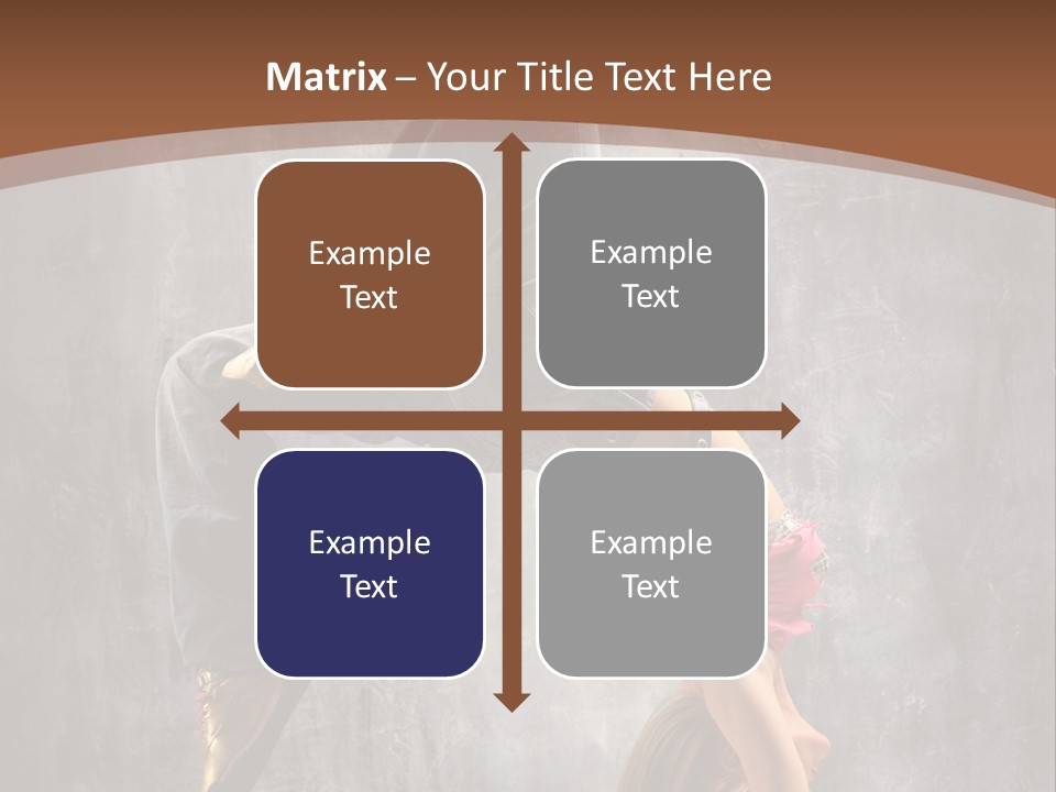 Acrobatic Posing Fashion PowerPoint Template