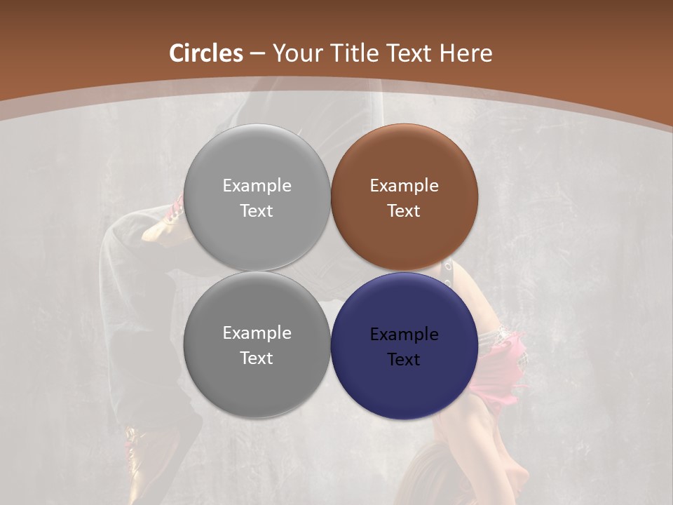 Acrobatic Posing Fashion PowerPoint Template