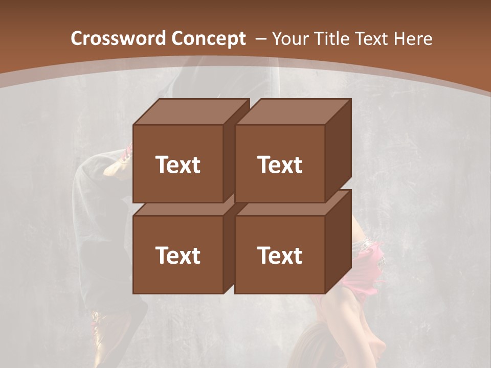 Acrobatic Posing Fashion PowerPoint Template