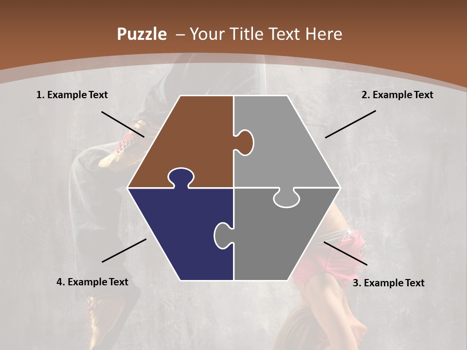 Acrobatic Posing Fashion PowerPoint Template