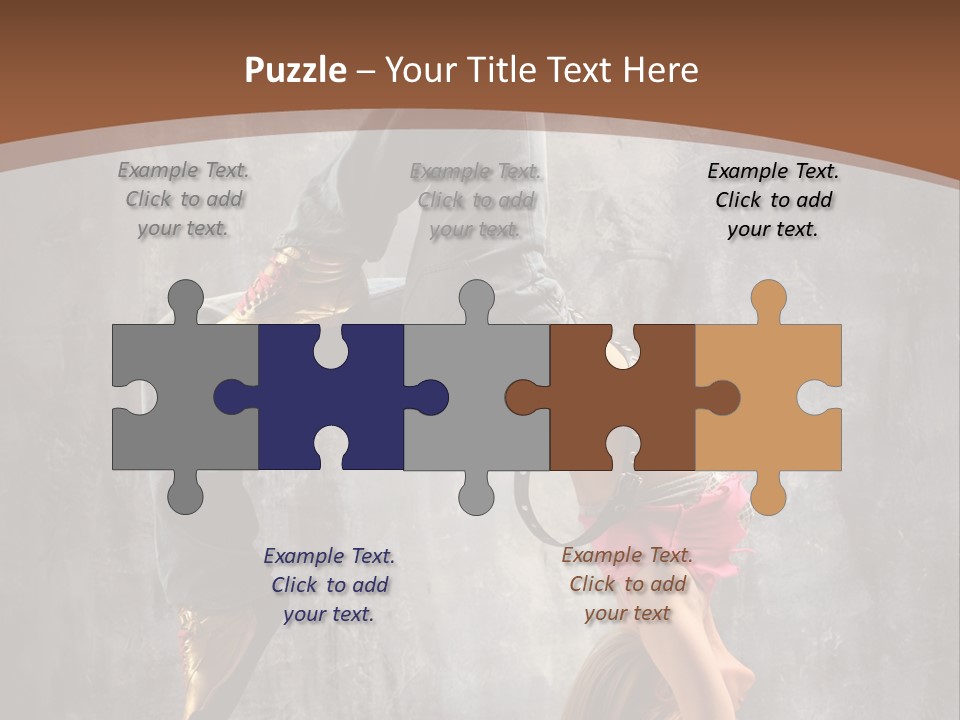 Acrobatic Posing Fashion PowerPoint Template