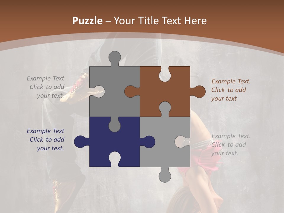 Acrobatic Posing Fashion PowerPoint Template