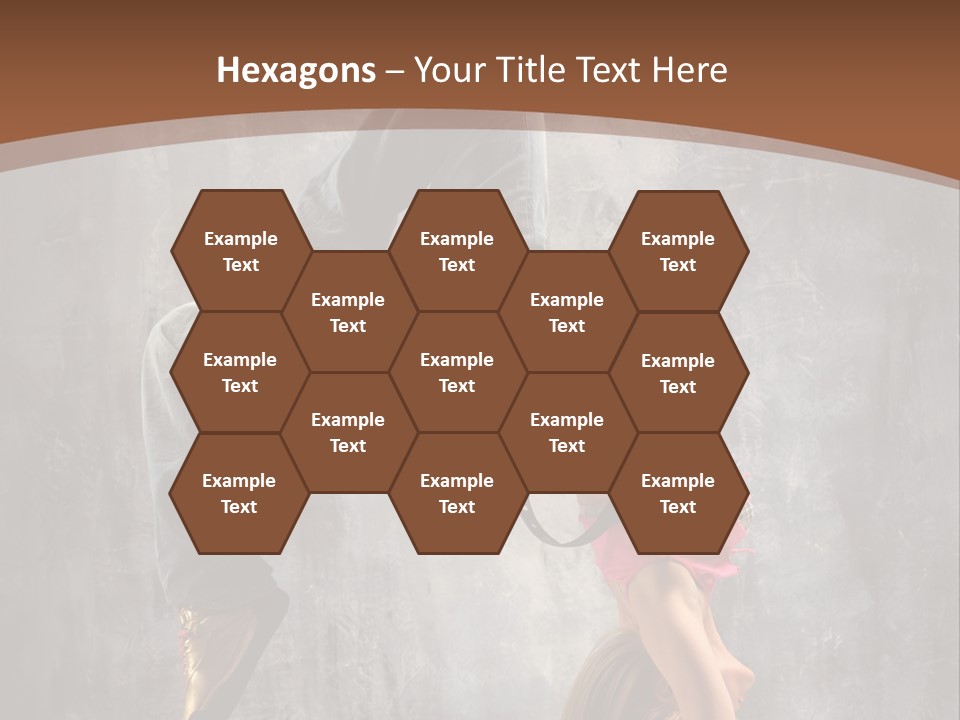 Acrobatic Posing Fashion PowerPoint Template