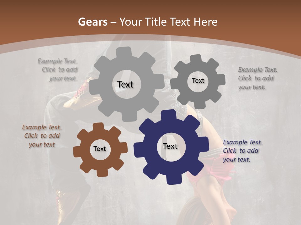 Acrobatic Posing Fashion PowerPoint Template