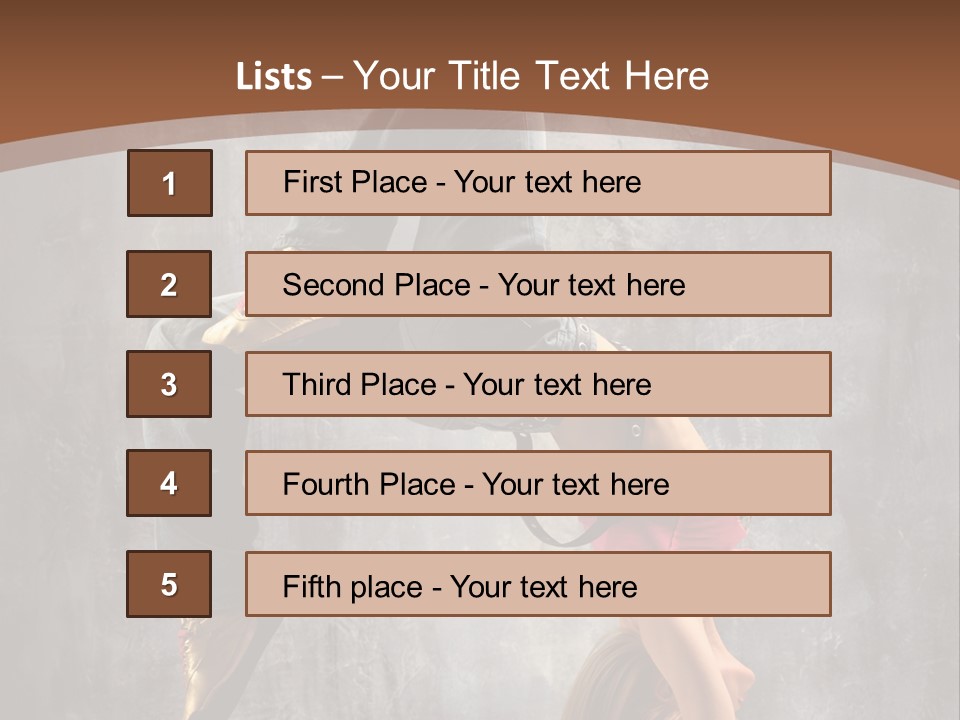 Acrobatic Posing Fashion PowerPoint Template