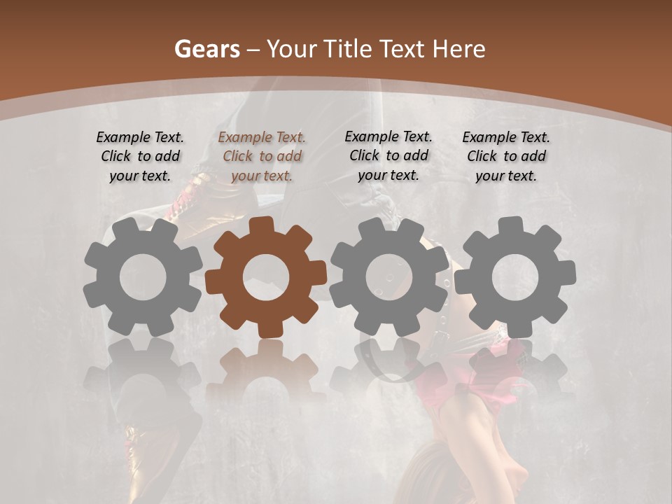 Acrobatic Posing Fashion PowerPoint Template