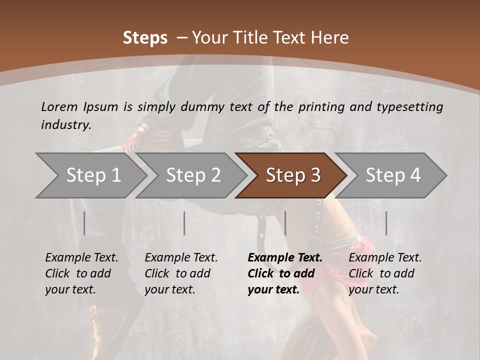 Acrobatic Posing Fashion PowerPoint Template