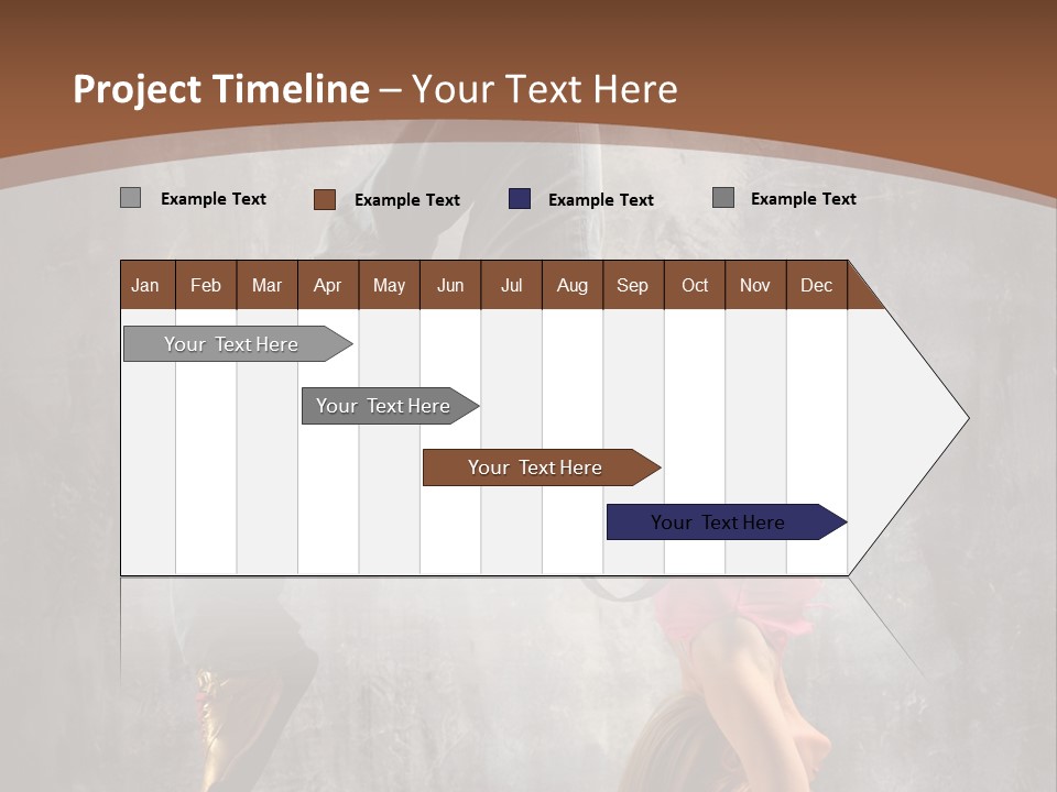 Acrobatic Posing Fashion PowerPoint Template