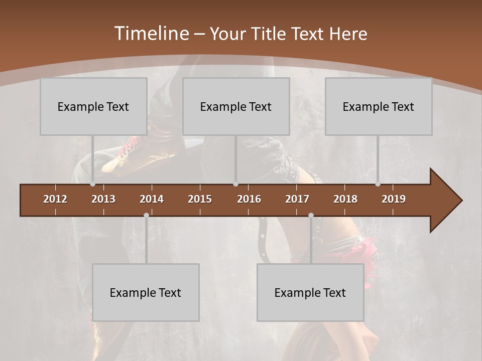 Acrobatic Posing Fashion PowerPoint Template