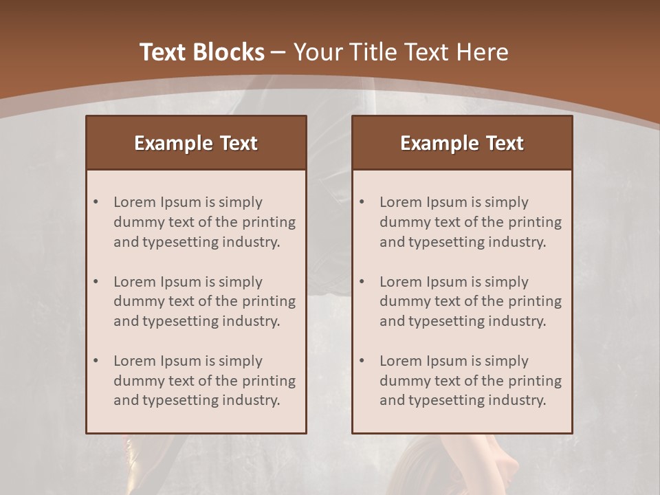 Acrobatic Posing Fashion PowerPoint Template