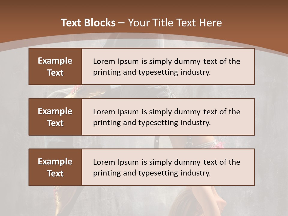 Acrobatic Posing Fashion PowerPoint Template