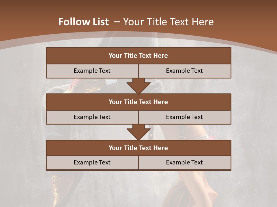 Acrobatic Posing Fashion PowerPoint Template