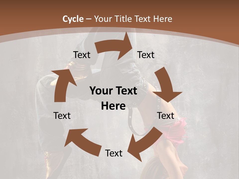Acrobatic Posing Fashion PowerPoint Template
