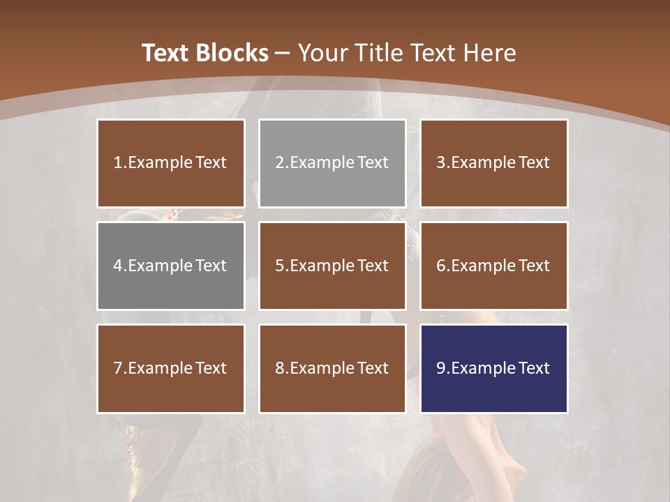Acrobatic Posing Fashion PowerPoint Template