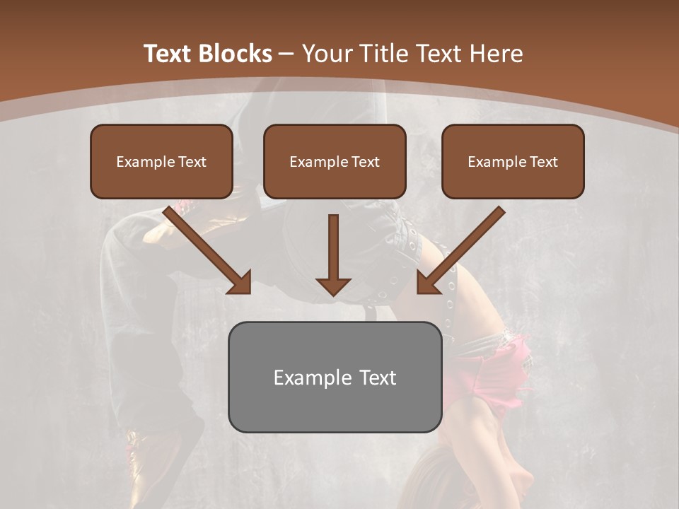 Acrobatic Posing Fashion PowerPoint Template