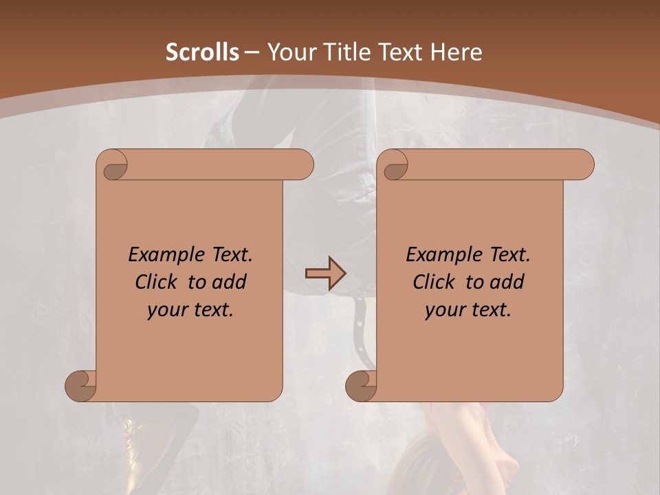 Acrobatic Posing Fashion PowerPoint Template