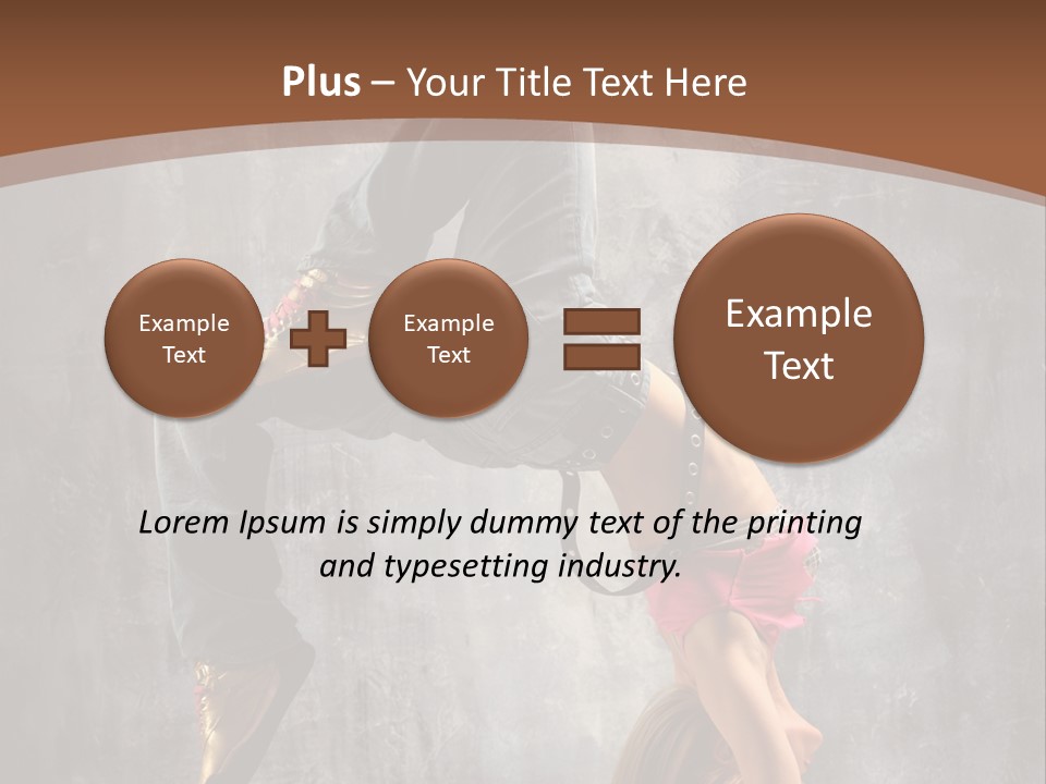Acrobatic Posing Fashion PowerPoint Template
