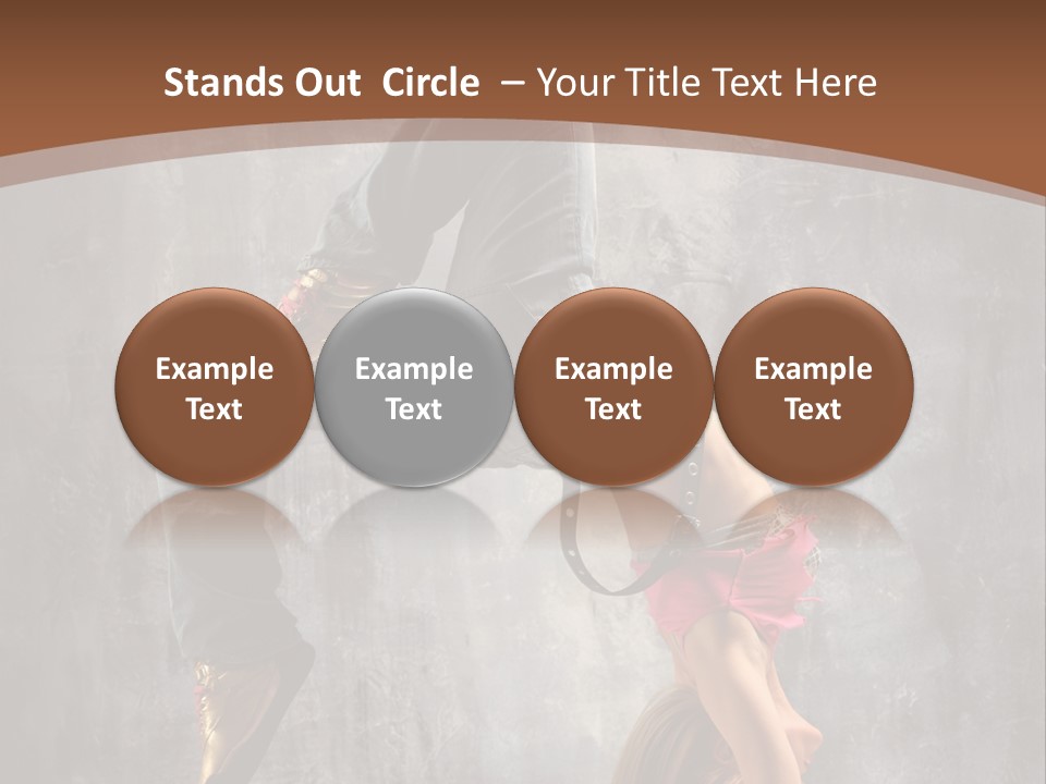 Acrobatic Posing Fashion PowerPoint Template