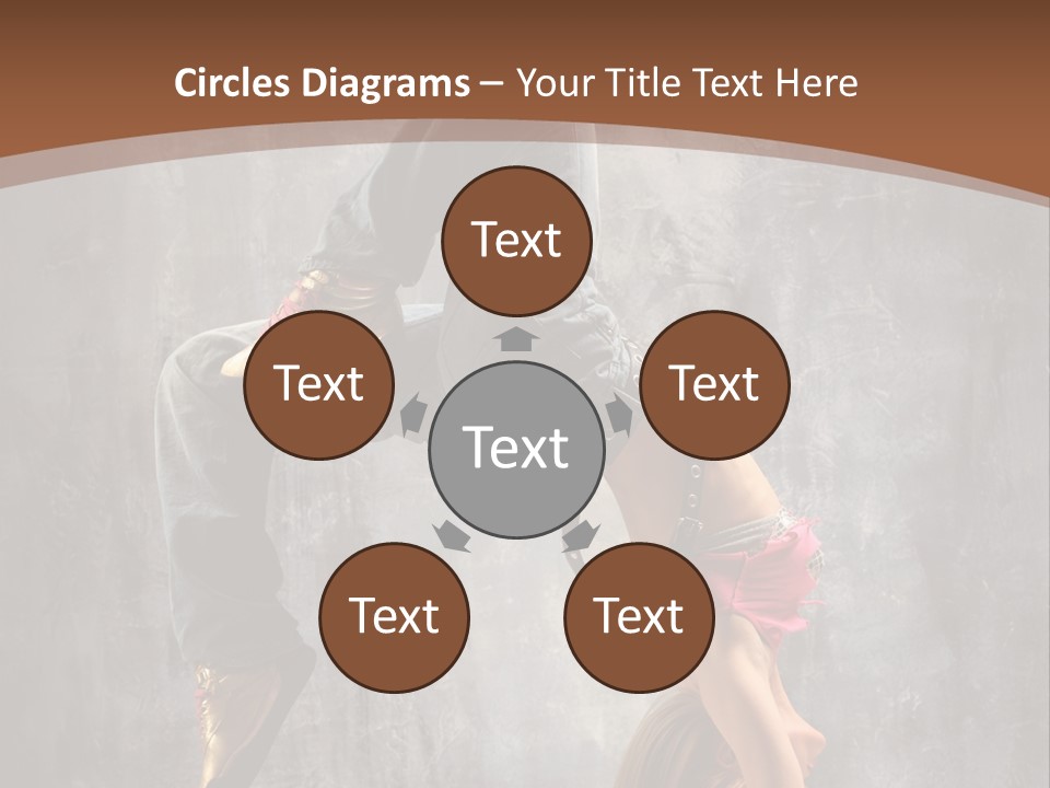 Acrobatic Posing Fashion PowerPoint Template