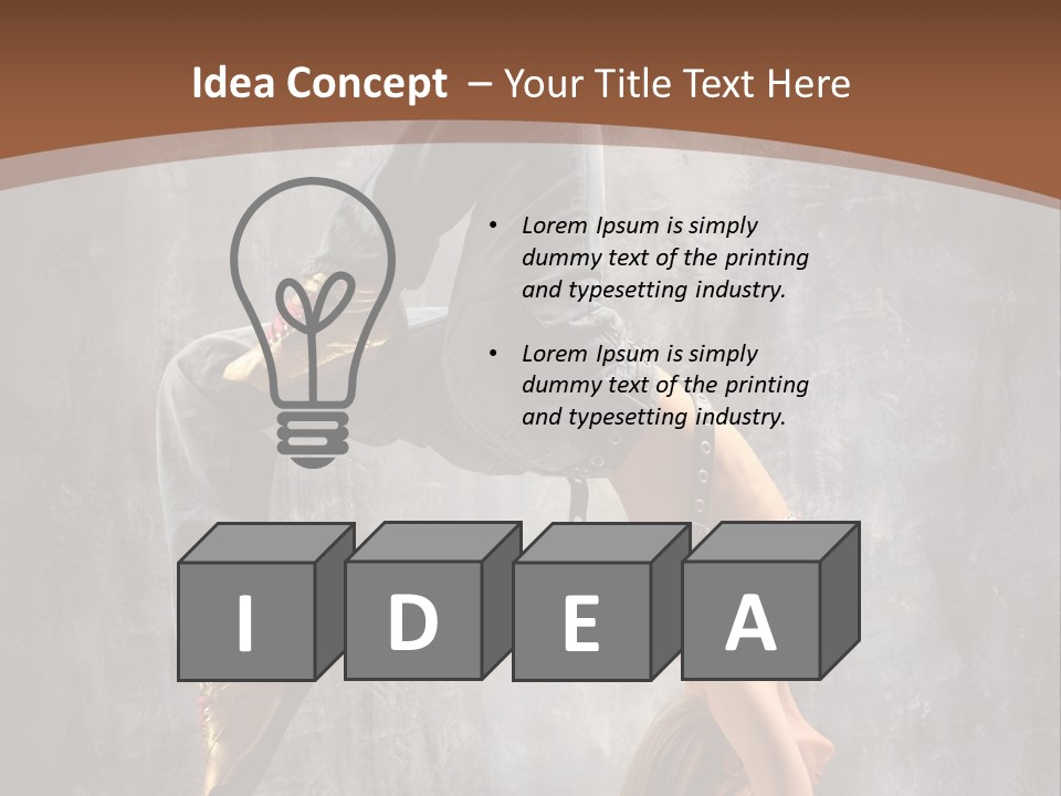 Acrobatic Posing Fashion PowerPoint Template