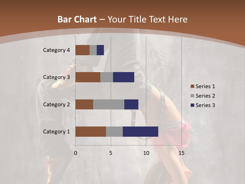Acrobatic Posing Fashion PowerPoint Template