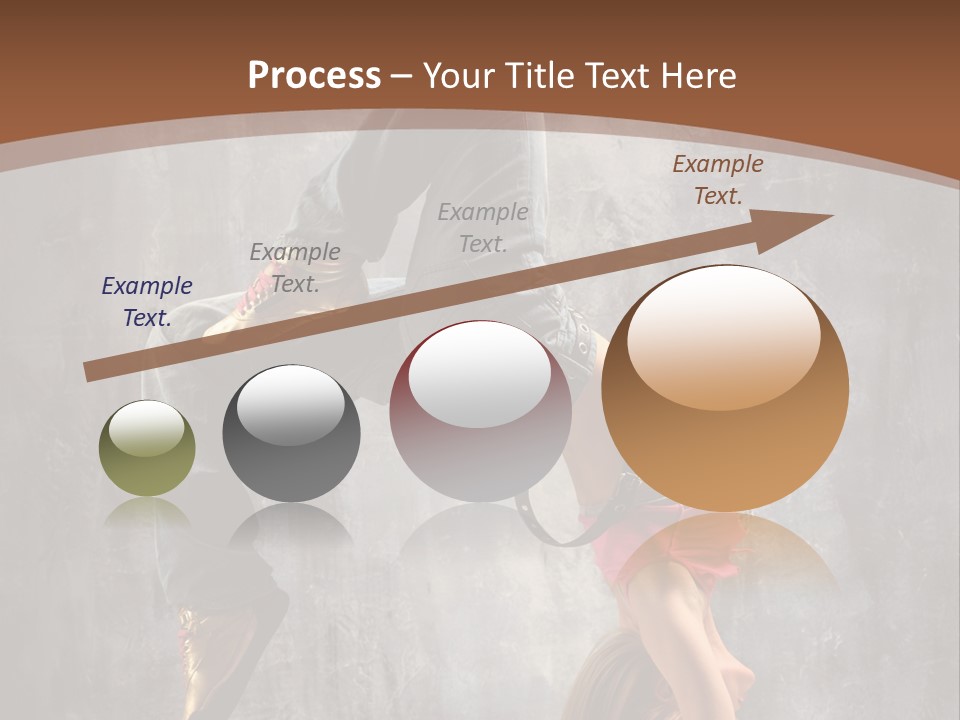 Acrobatic Posing Fashion PowerPoint Template