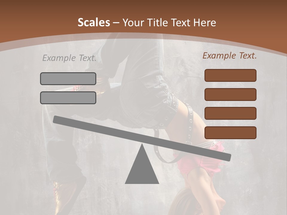 Acrobatic Posing Fashion PowerPoint Template