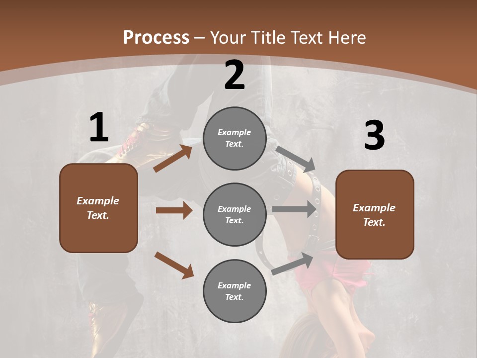 Acrobatic Posing Fashion PowerPoint Template