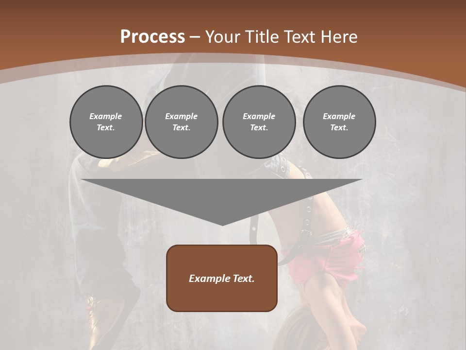 Acrobatic Posing Fashion PowerPoint Template