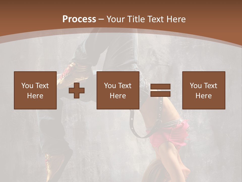 Acrobatic Posing Fashion PowerPoint Template