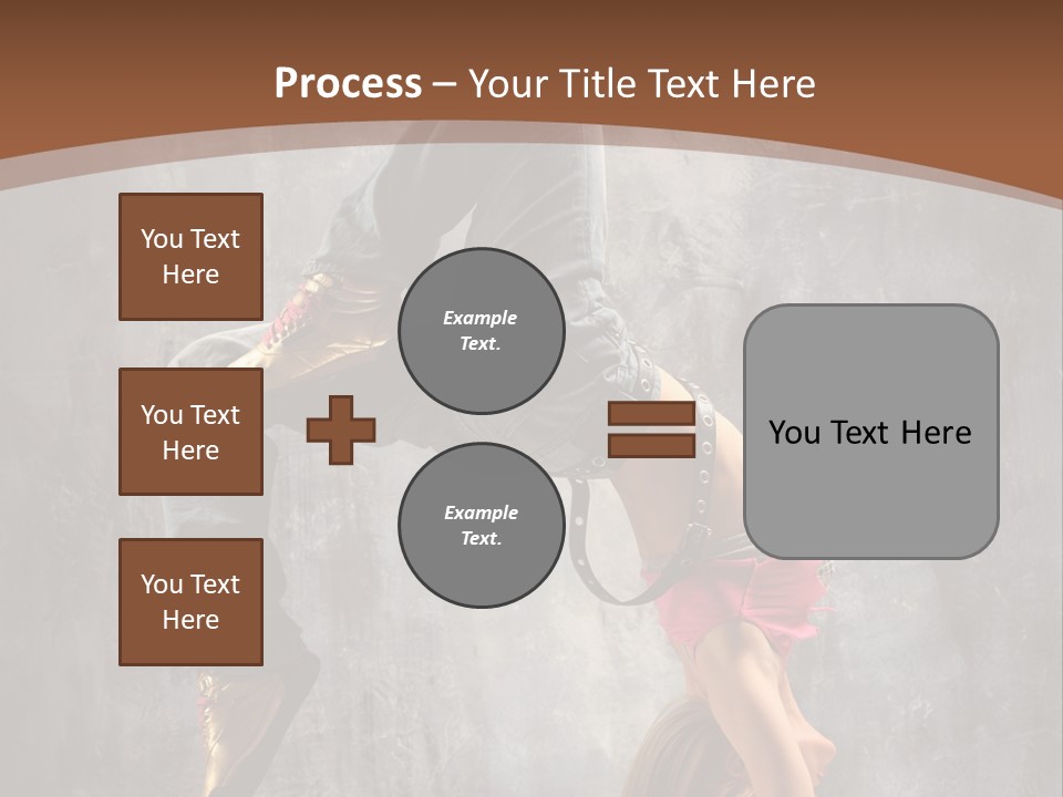 Acrobatic Posing Fashion PowerPoint Template
