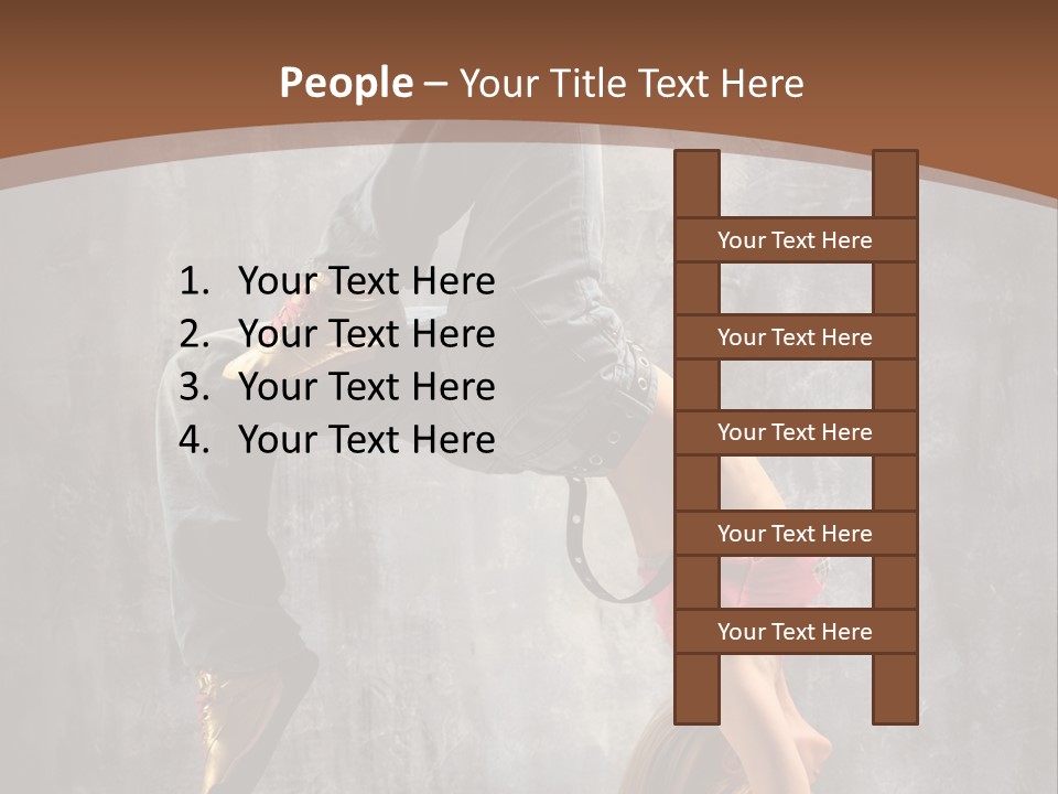 Acrobatic Posing Fashion PowerPoint Template