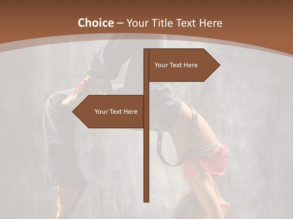 Acrobatic Posing Fashion PowerPoint Template