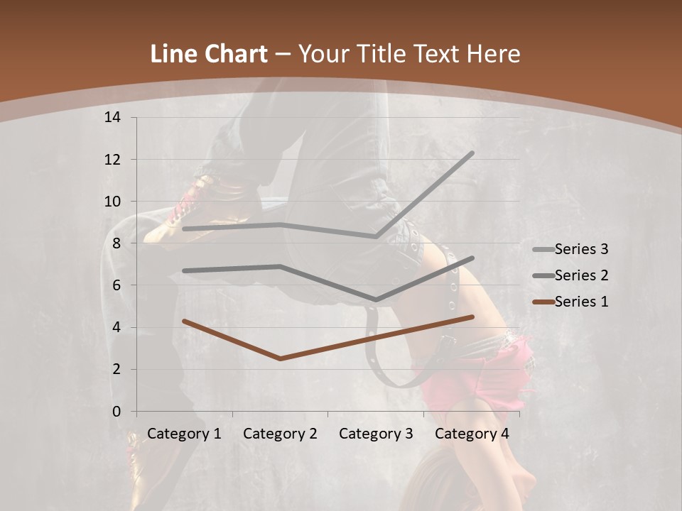 Acrobatic Posing Fashion PowerPoint Template