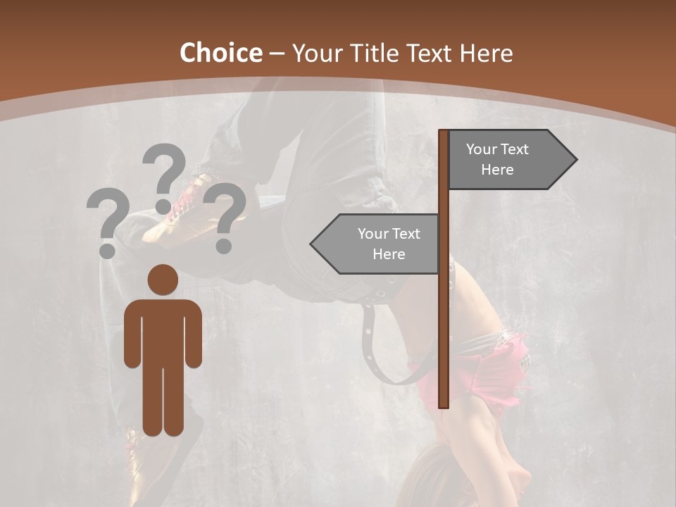 Acrobatic Posing Fashion PowerPoint Template