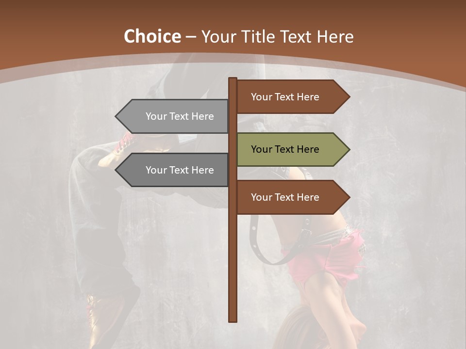 Acrobatic Posing Fashion PowerPoint Template