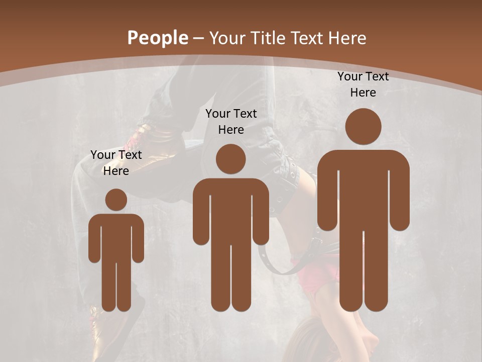 Acrobatic Posing Fashion PowerPoint Template