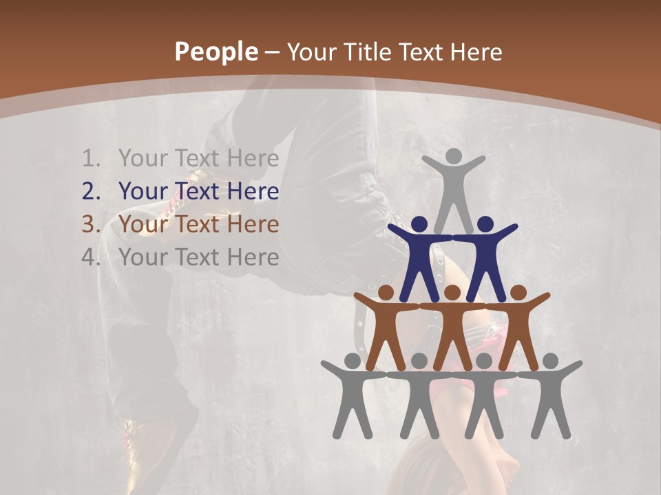 Acrobatic Posing Fashion PowerPoint Template