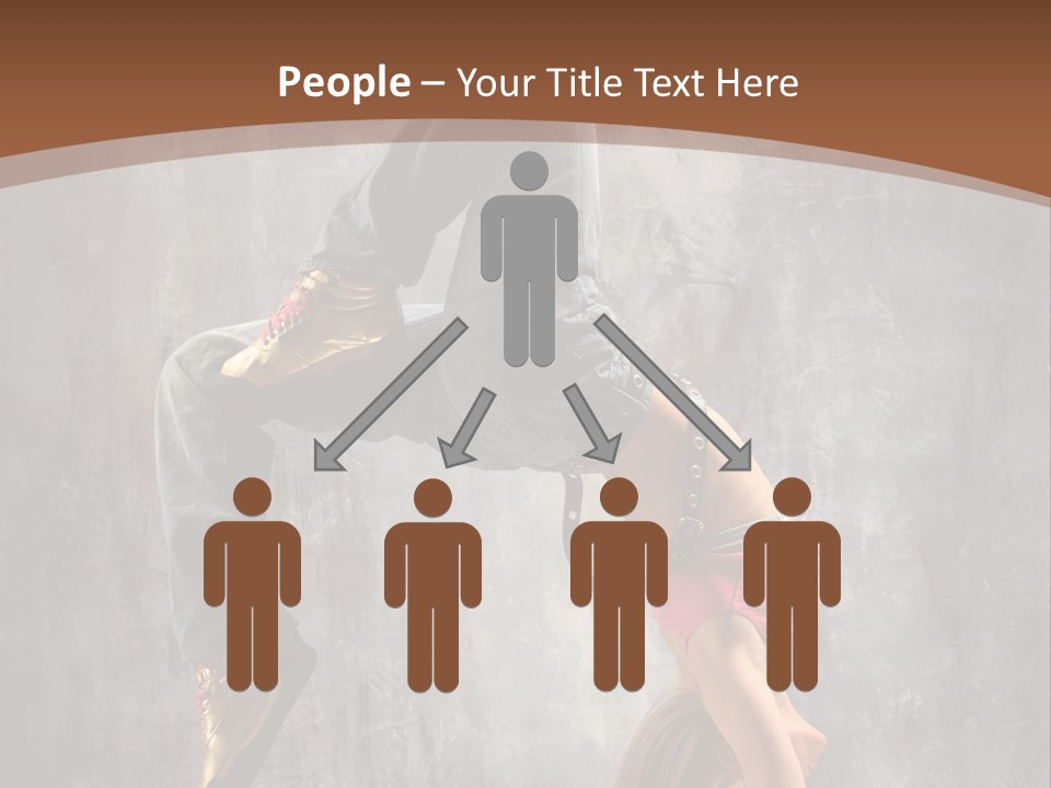 Acrobatic Posing Fashion PowerPoint Template