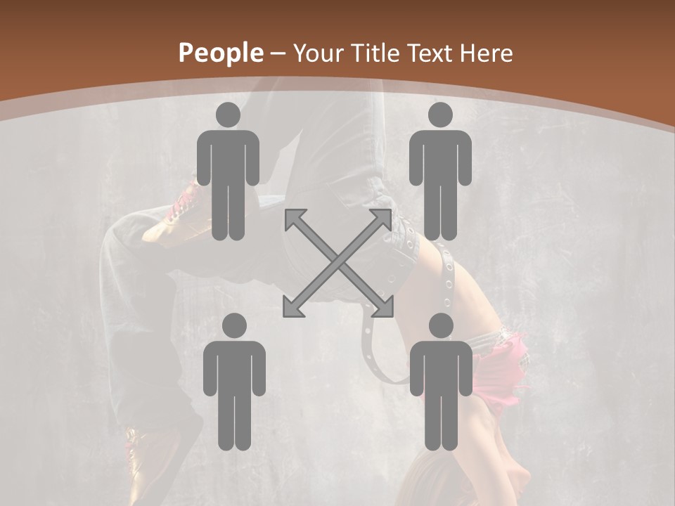 Acrobatic Posing Fashion PowerPoint Template