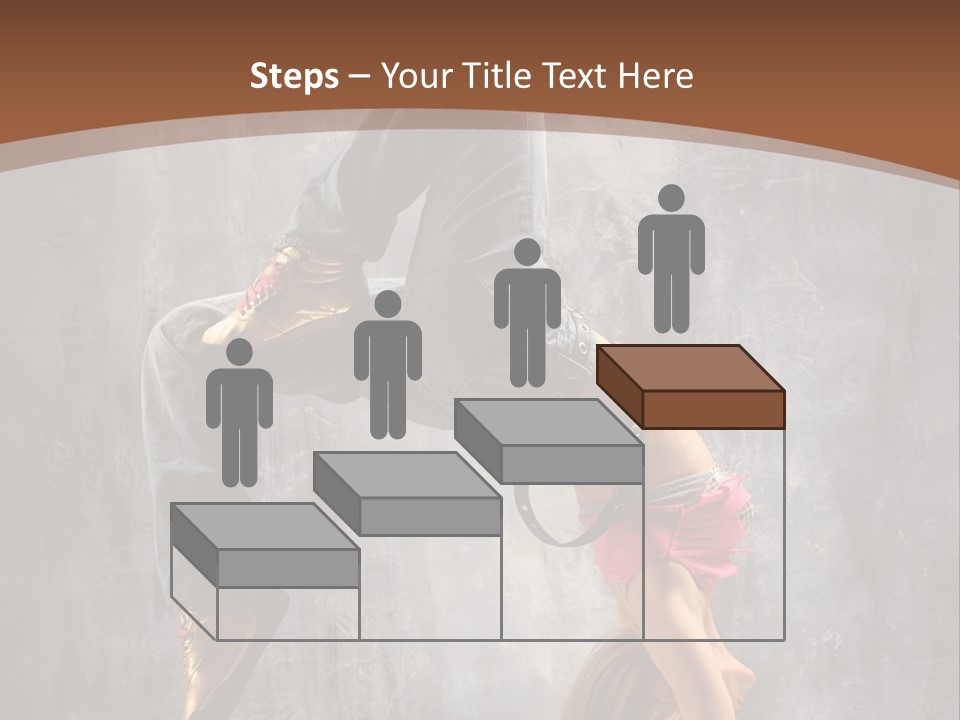 Acrobatic Posing Fashion PowerPoint Template