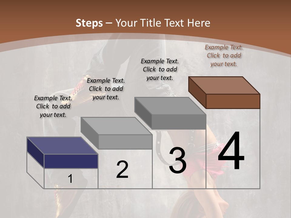 Acrobatic Posing Fashion PowerPoint Template