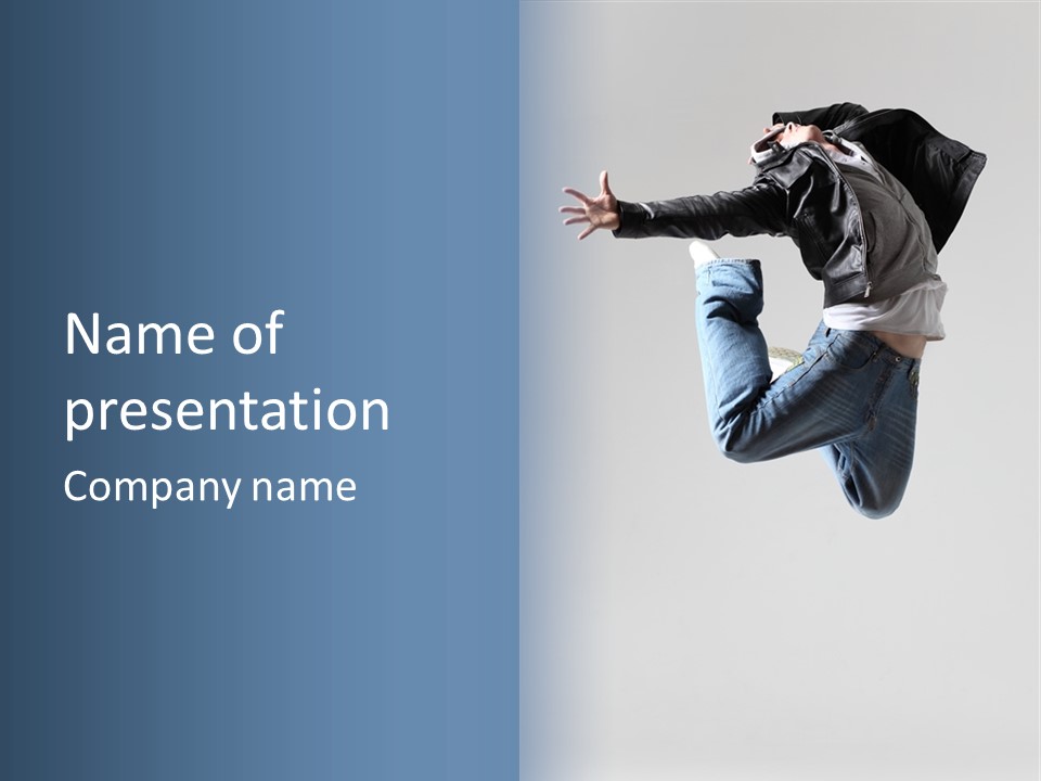 Teenager Performance Elegance PowerPoint Template