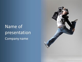 Gymnastic Stretching Dancer PowerPoint Template