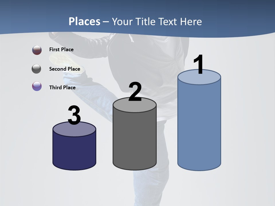 Fitness Background Jump PowerPoint Template